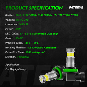 FATEEYE A700-F1-H4 LED HEADLIGHT 50W 10000LUMENS 6500K AUTOMOTIVE LIGH