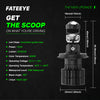 FATEEYE F13 120W 22000Lumens 6500K COOL WHITE HIGH QUALITY PROJECTOR LENS LED HEADLIGHTS BULBS