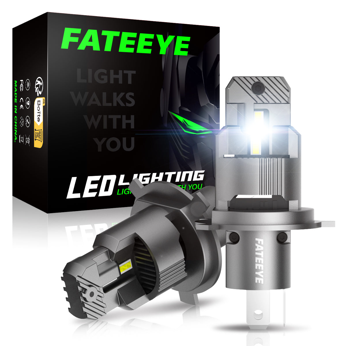 Automotive LED Headlights  Super Bright H4 LED Vehicle Lights